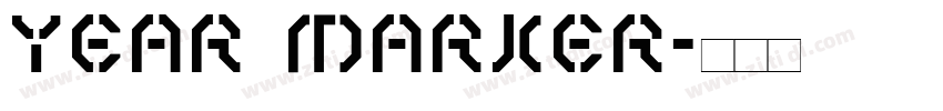 Year Marker字体转换